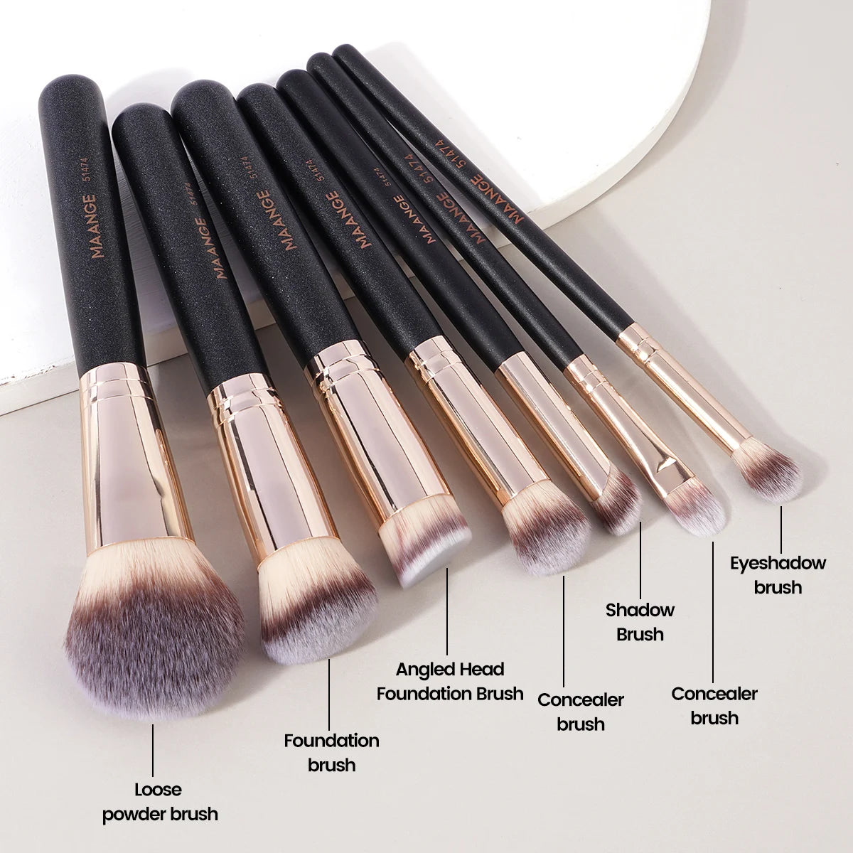 Lot de 7 pinceaux de maquillage