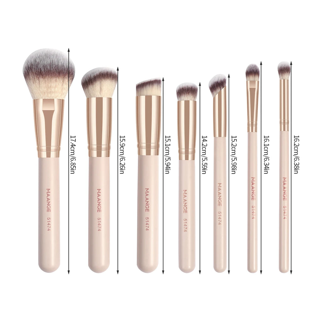 Lot de 7 pinceaux de maquillage
